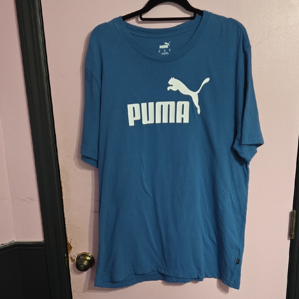 PUMA Men's Classic Blue Tee